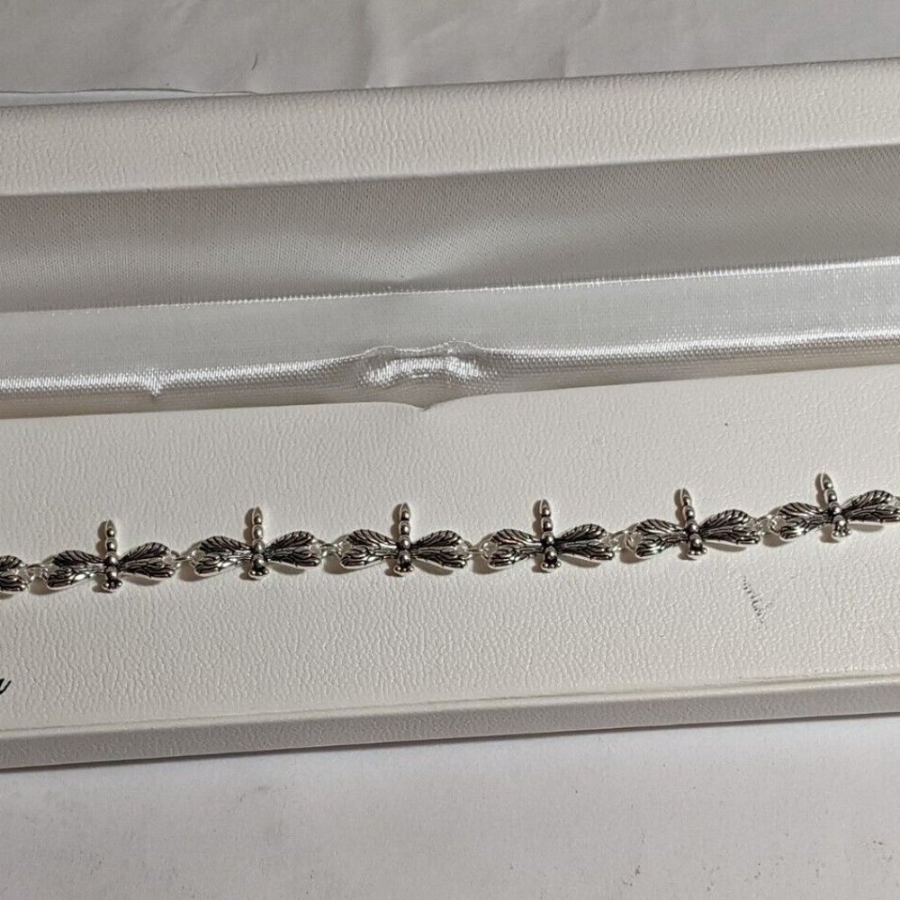 Sterling Silver Dragonfly Bracelet - 7 inch - MSRP: $325